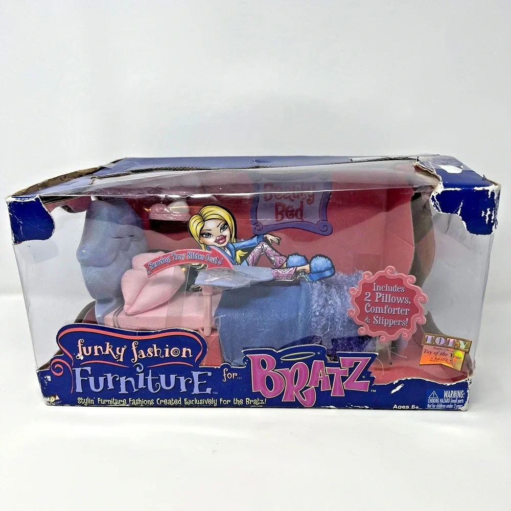 MGA Funky Fashion Furniture For Bratz Beauty Bed Vtg‎ 2002